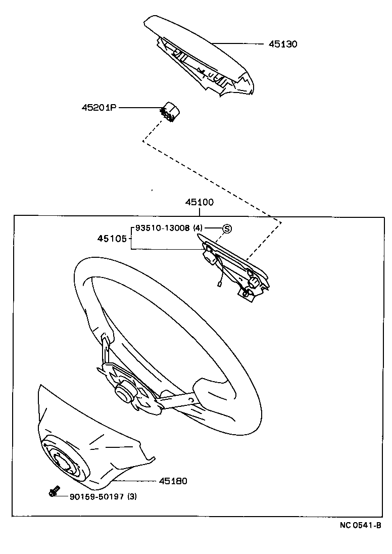 45105-22140 PLATE SUB-ASSY, HORN BUTTON CONTACT, NO.1 product image