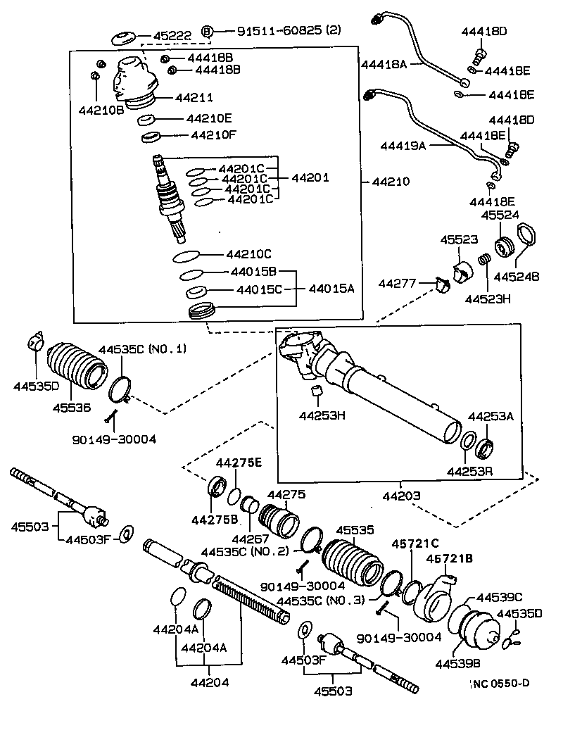 44267-22020 GUIDE, RACK END product image