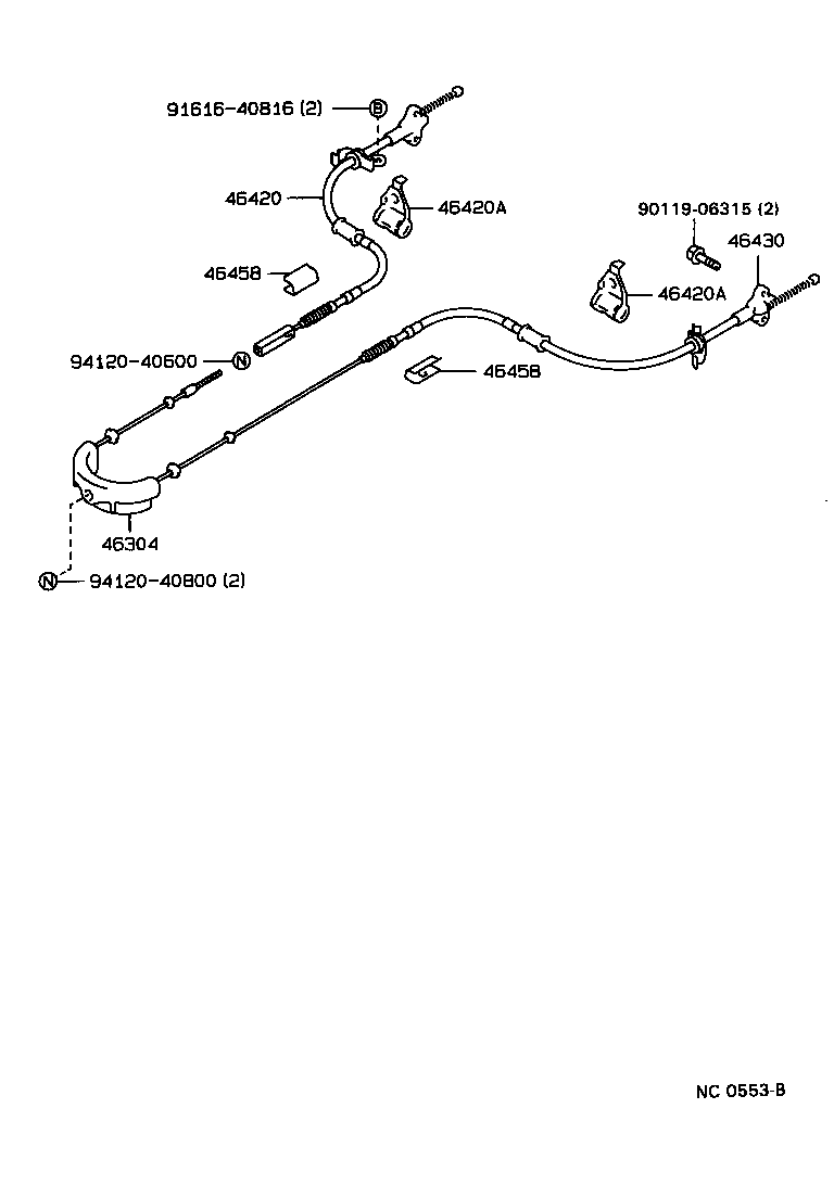 90541-07031 CUSHION, PARKING PEDAL product image