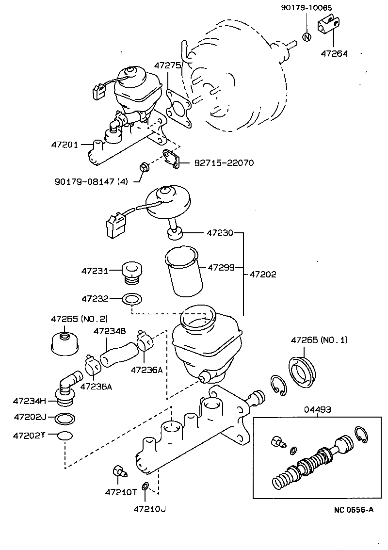 Toyota 84460-22050 CAP ASSY, BRAKE MASTER CYLINDER RESERVOIR FILLER