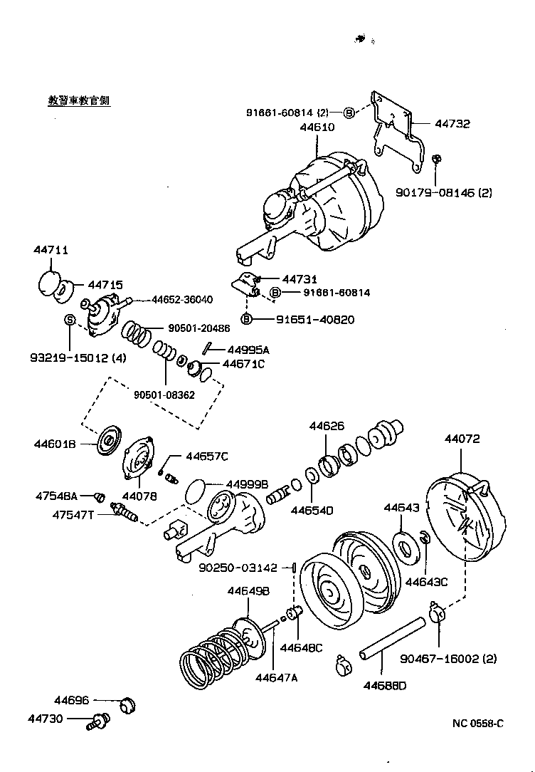 44610-22790 BOOSTER ASSY, BRAKE product image