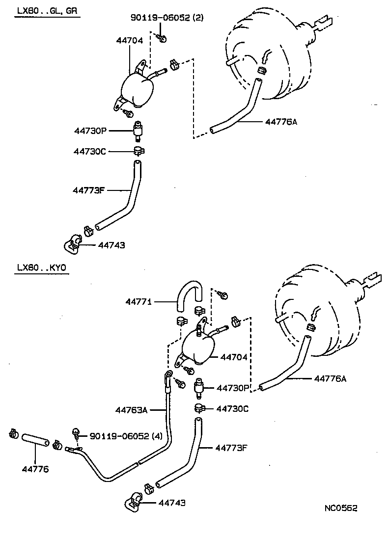44610-22790 BOOSTER ASSY, BRAKE product image