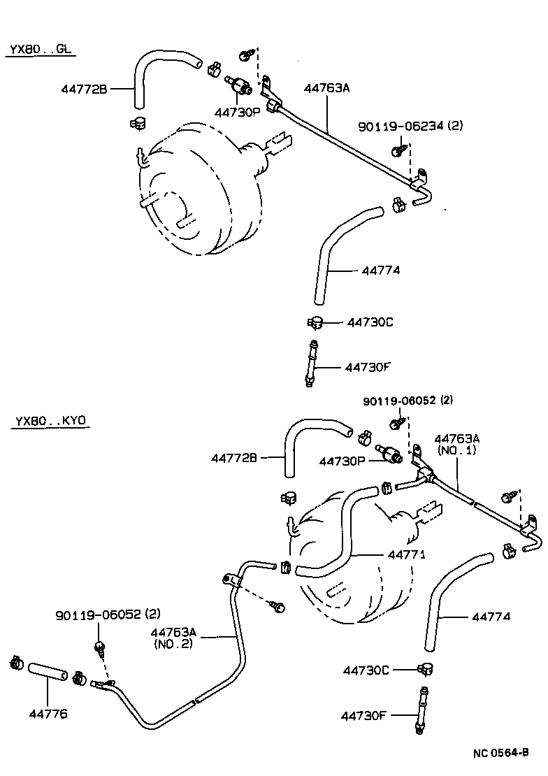 44610-22790 BOOSTER ASSY, BRAKE product image