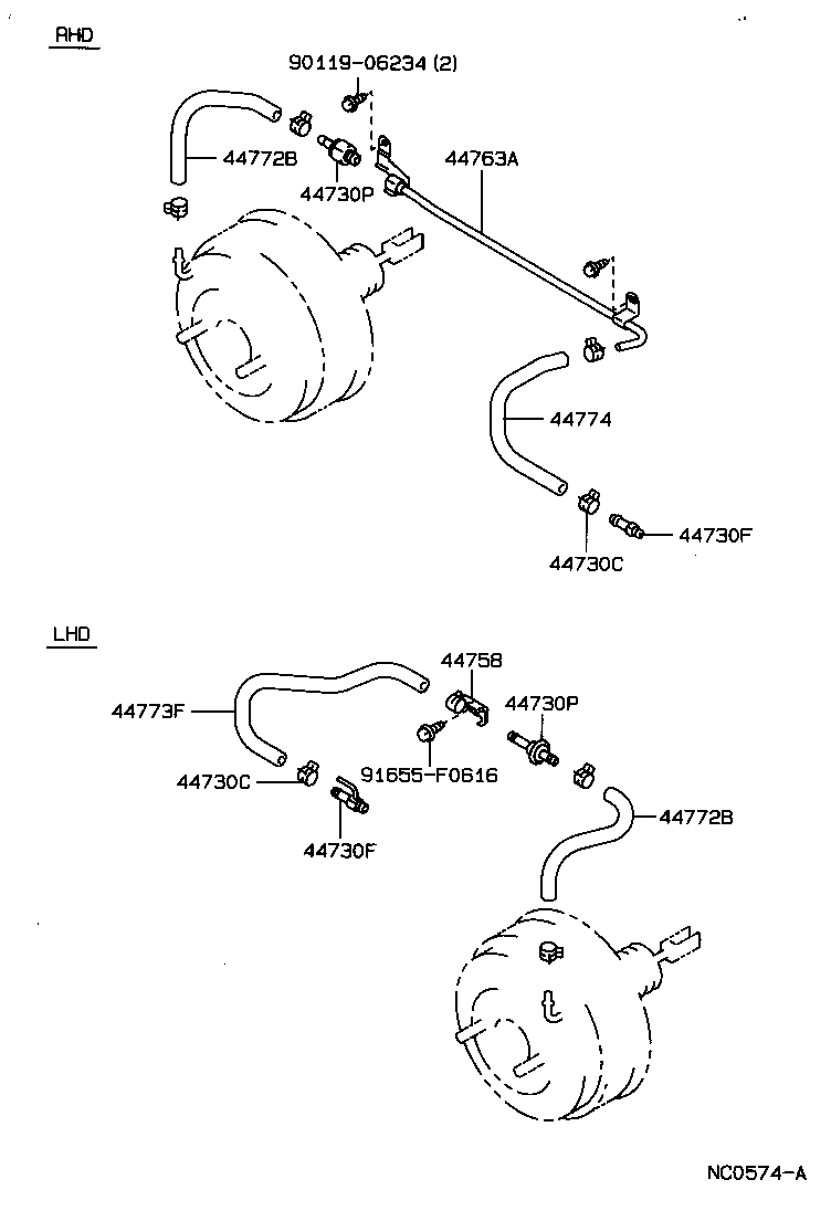 44610-22700 BOOSTER ASSY, BRAKE product image