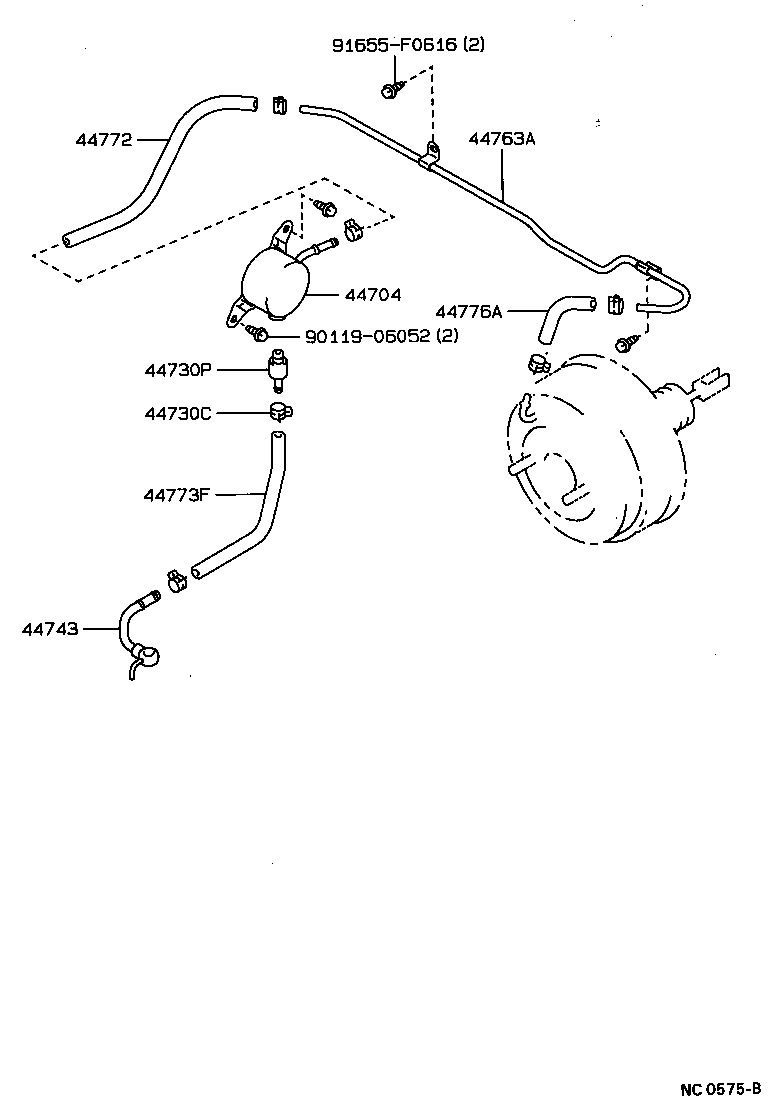44610-22700 BOOSTER ASSY, BRAKE product image
