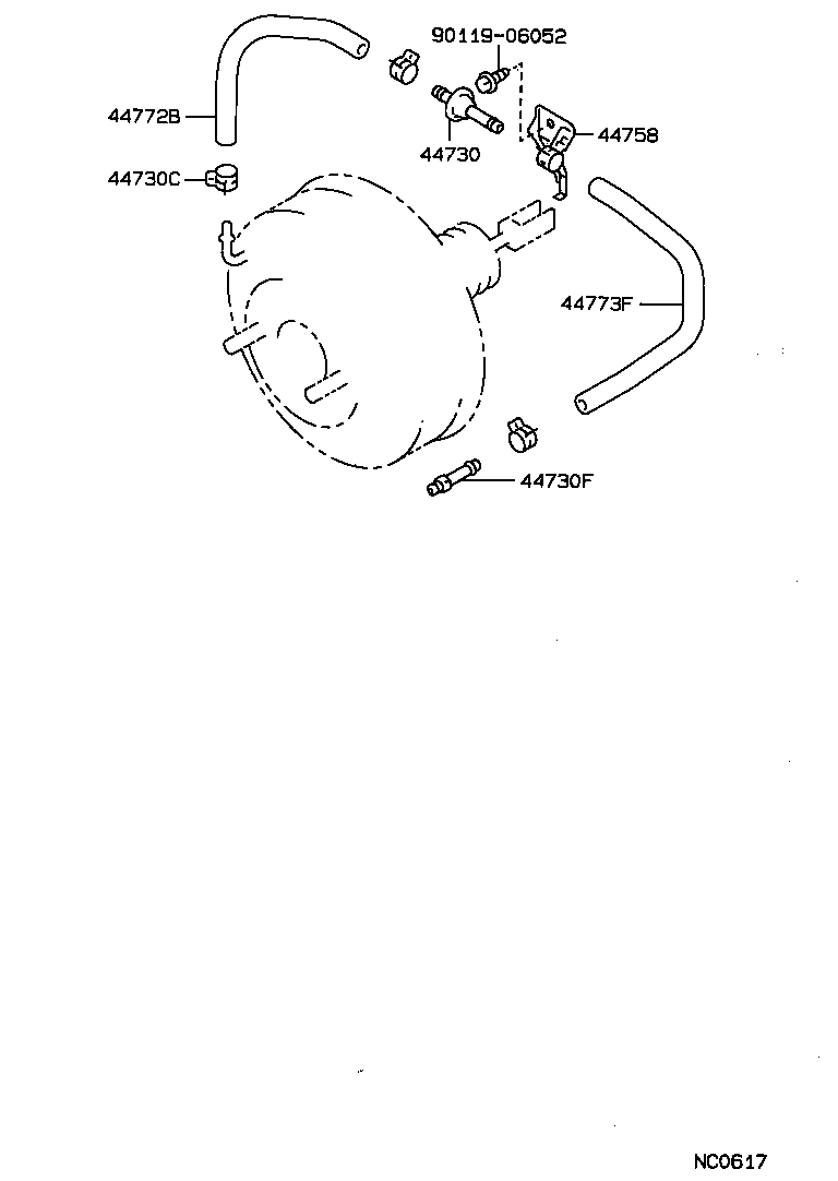 44610-2B820 BOOSTER ASSY, BRAKE product image