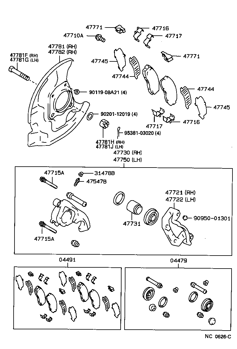 Toyota 47547-04010 PLUG, BLEEDER(FOR FRONT DISC BRAKE)
