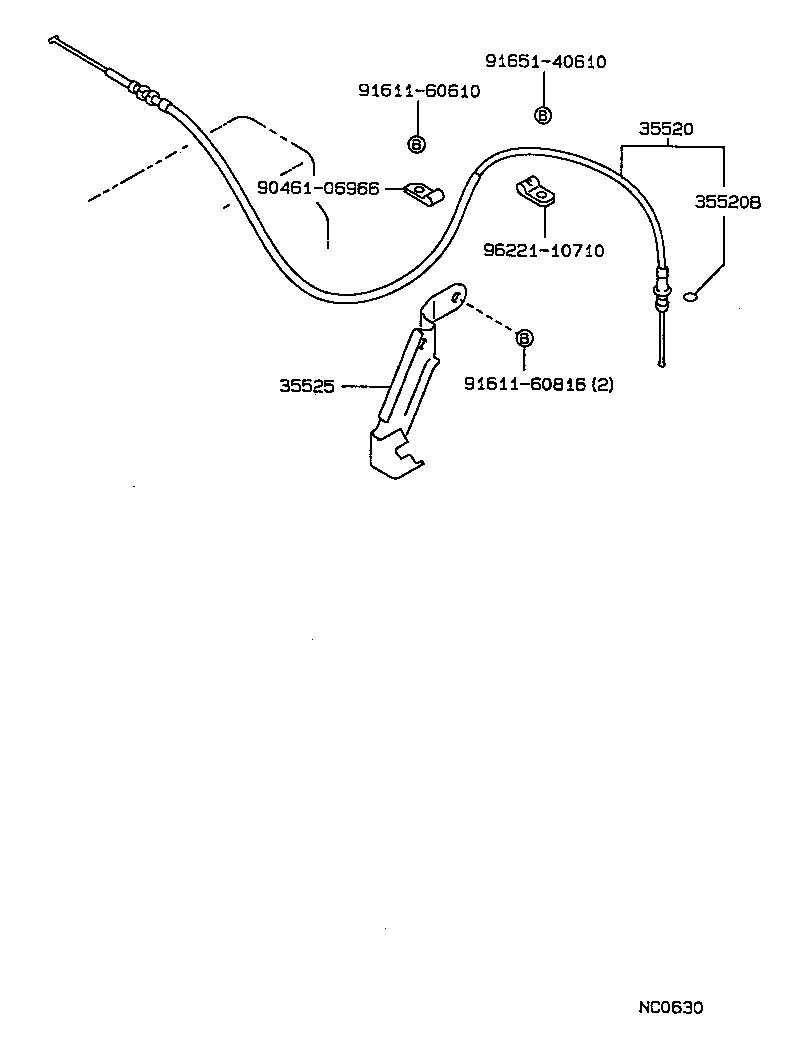 35520-35170 CABLE ASSY, THROTTLE product image