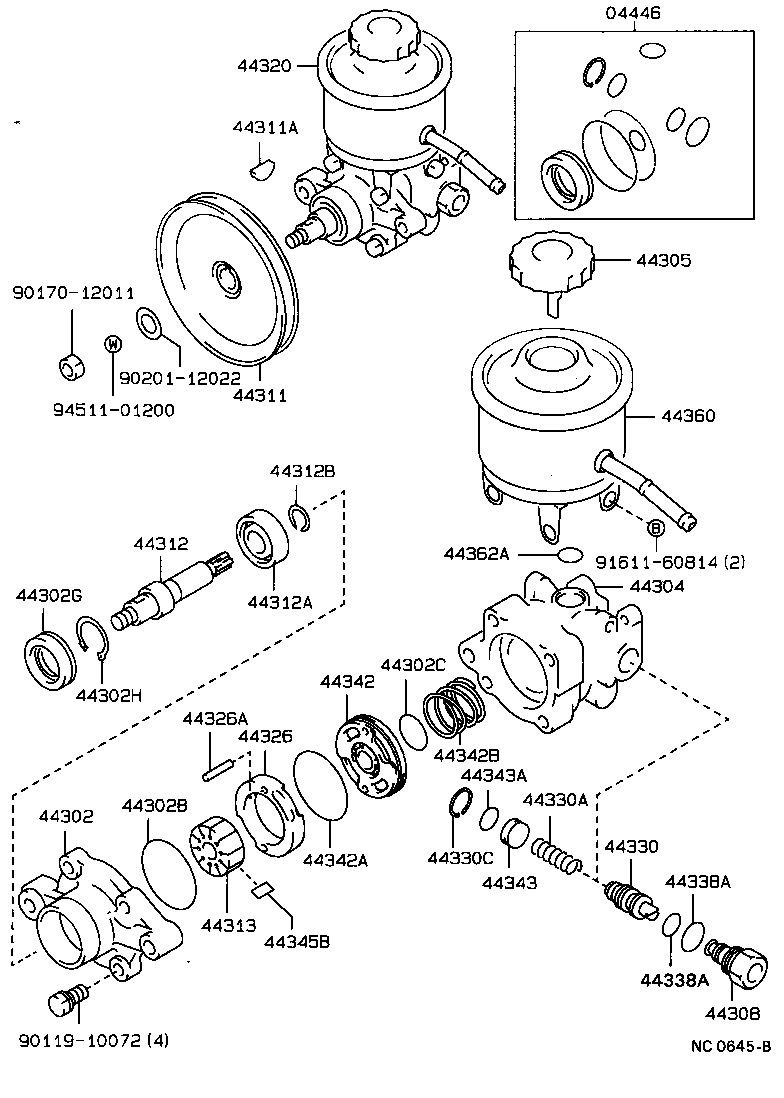 40140-35441 PUMP ASSY,VANE REBUILT product image
