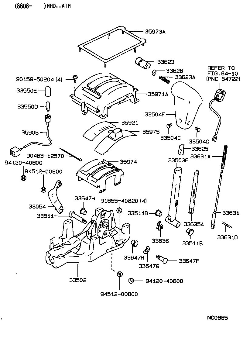 33511-32040 SHAFT, CONTROL (FOR FLOOR SHIFT) product image