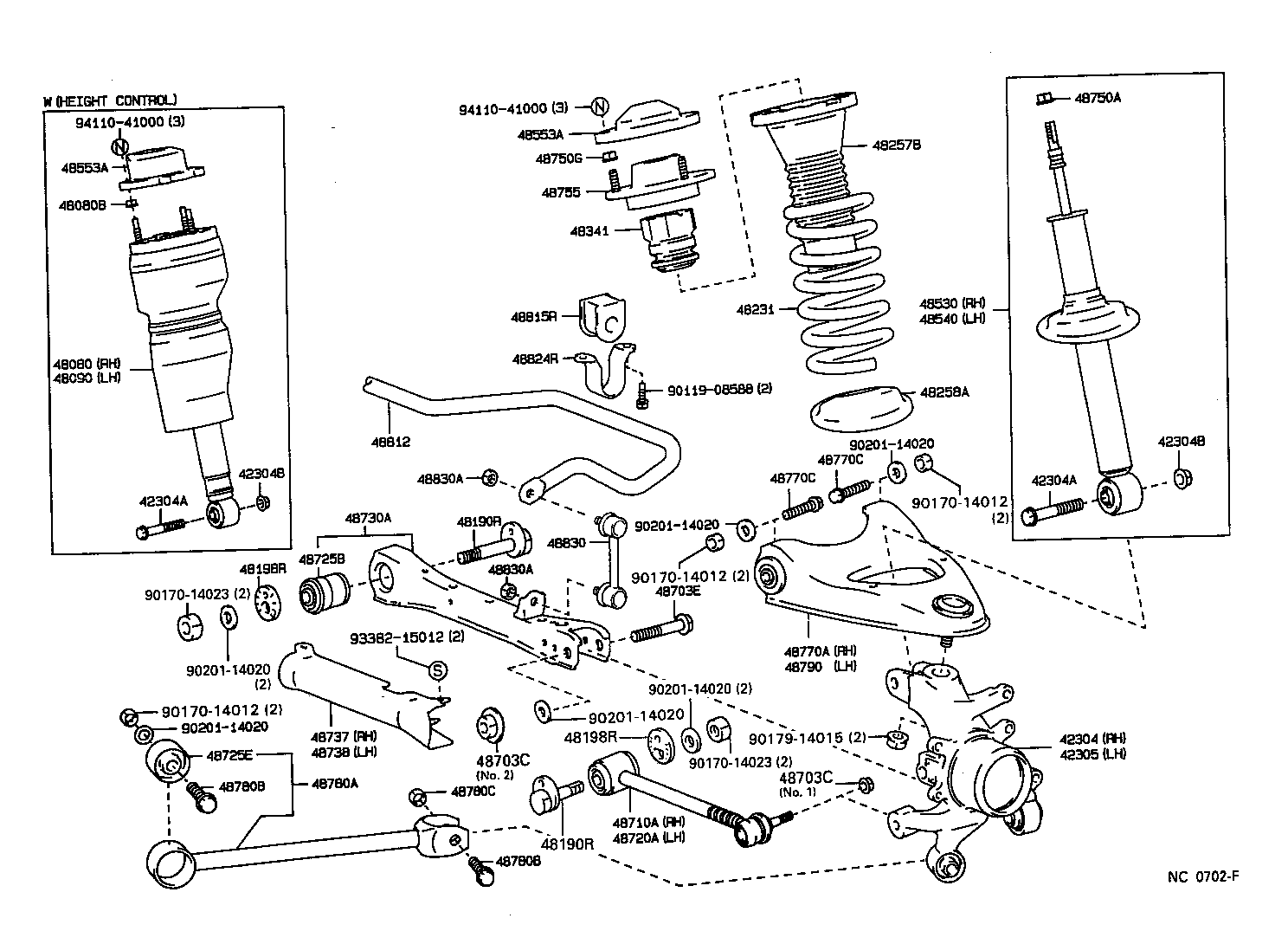 Toyota 90119-14026 BOLT(FOR REAR SUSPENSION ARM)