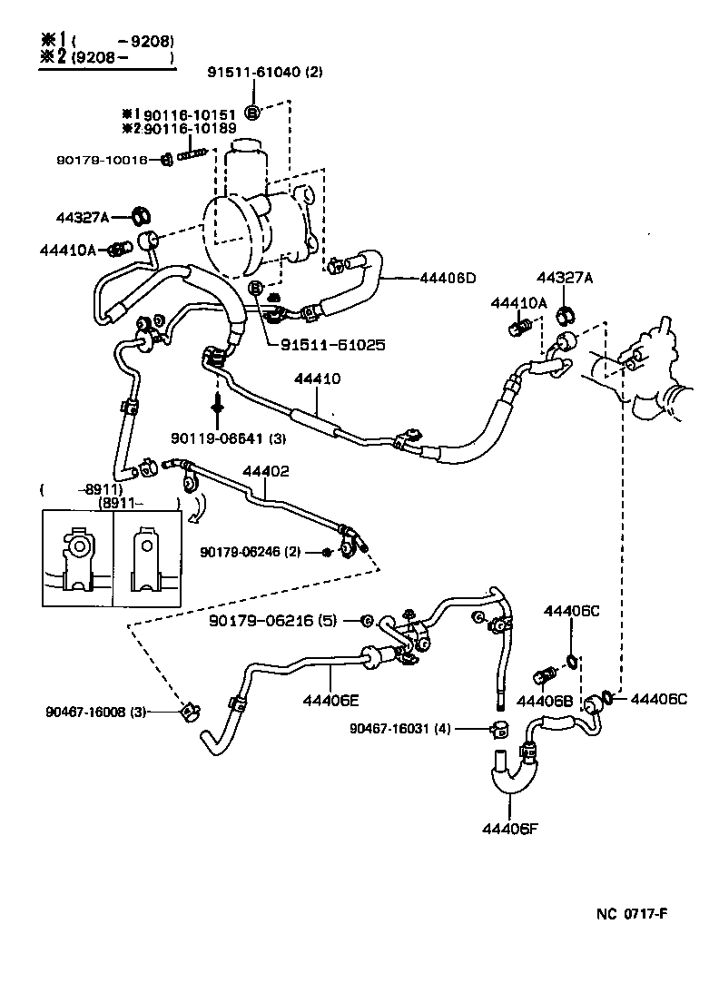 Toyota 44410-50010 TUBE ASSY, PRESSURE FEED