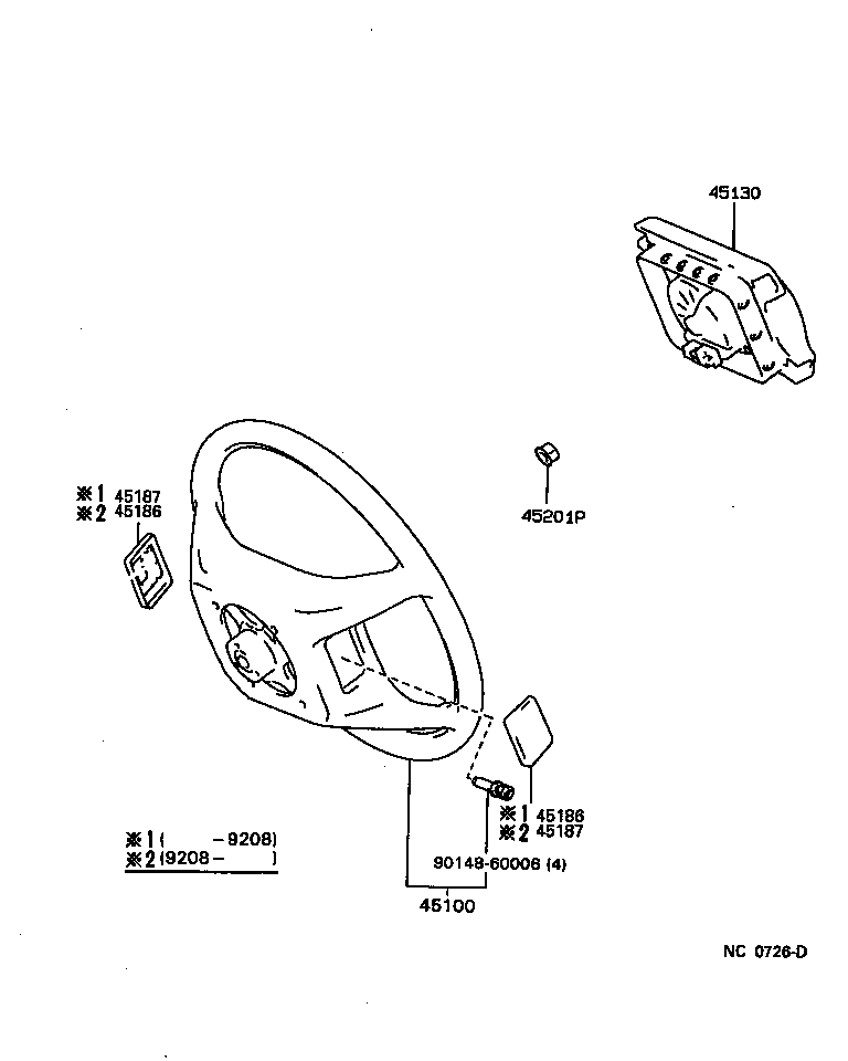 45130-50010-06 BUTTON ASSY, HORN product image
