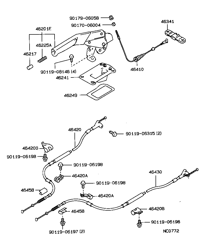 47449-32010 CUP, SHOE HOLD DOWN SPRING, NO.1(FOR PARKING BRAKE) product image