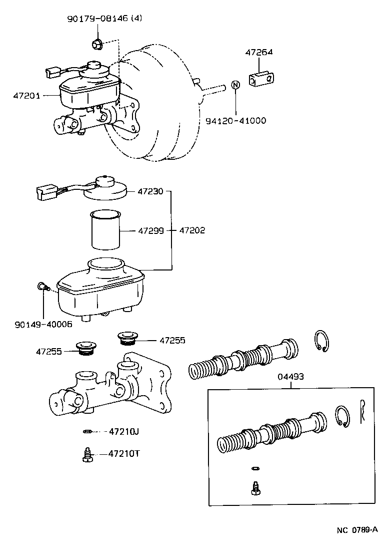Toyota 47230-20100 CAP ASSY, BRAKE MASTER CYLINDER RESERVOIR FILLER