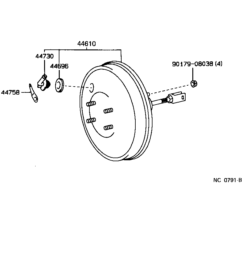 44610-17330 BOOSTER ASSY, BRAKE product image