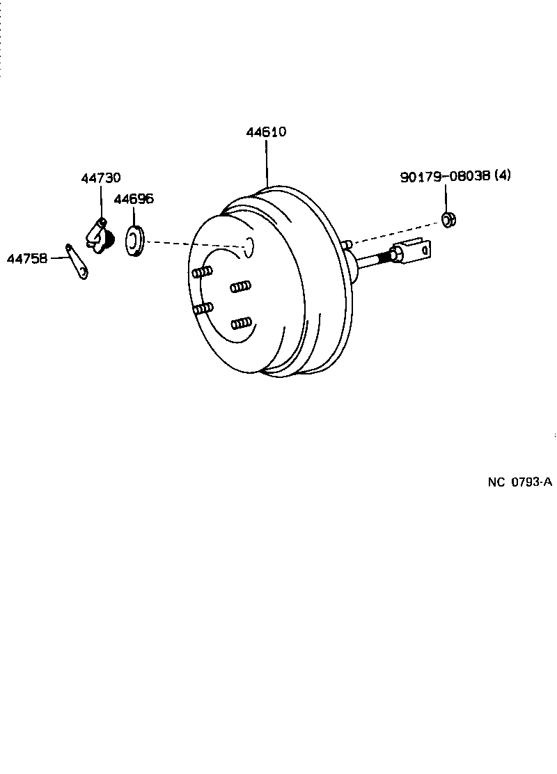 Toyota 44776-17040 HOSE, BRAKE BOOSTER