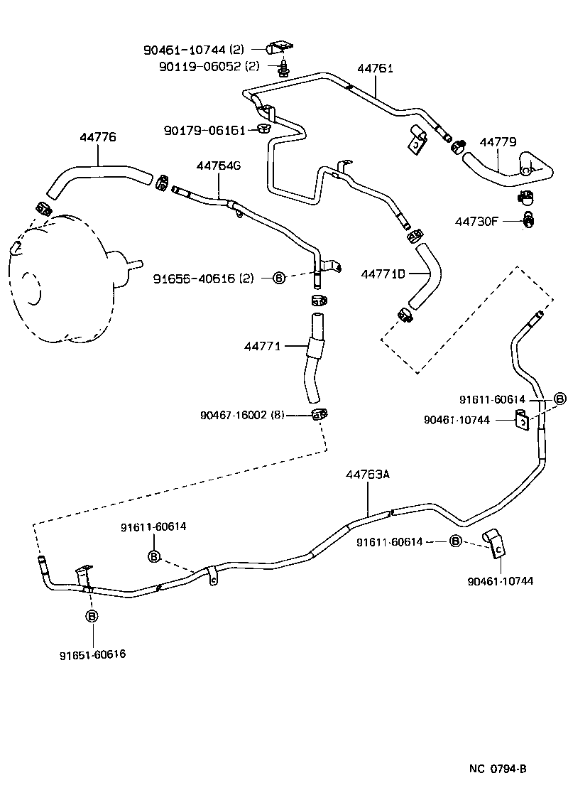 44610-17330 BOOSTER ASSY, BRAKE product image