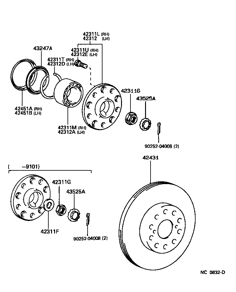 Toyota 42345-16070 CLAMP, NO. 2 (FOR RR DRIVE SHAFT OUTBOARD JOINT BOOT)