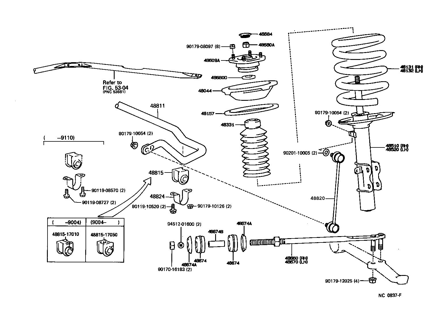 Toyota 48131-17310 SPRING, FRONT COIL, RH