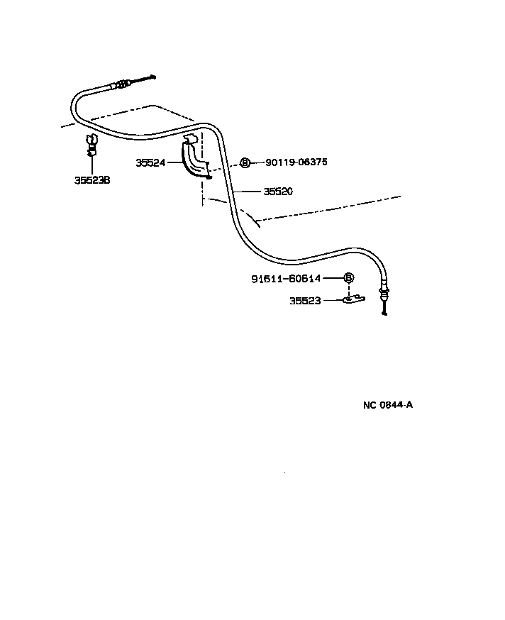 35520-17090 CABLE ASSY, THROTTLE product image
