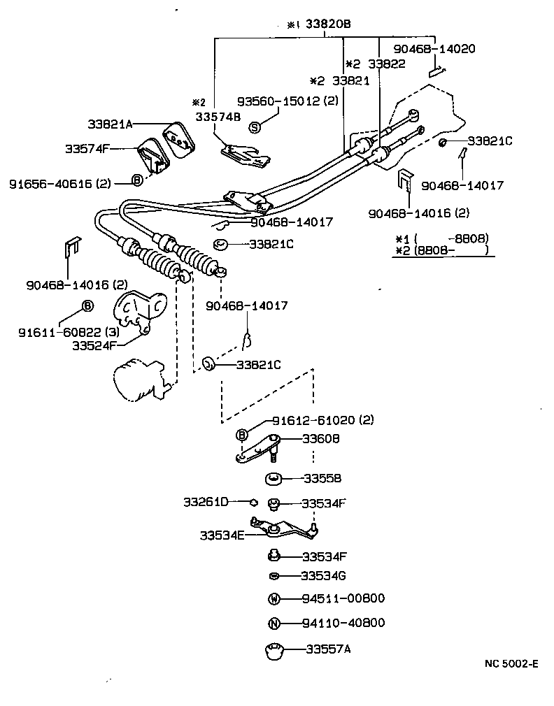 33503-20500 LEVER SUB-ASSY, SHIFT(FOR FLOOR SHIFT) product image