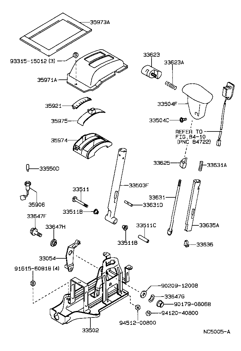 33503-20490 LEVER SUB-ASSY, SHIFT(FOR FLOOR SHIFT) product image