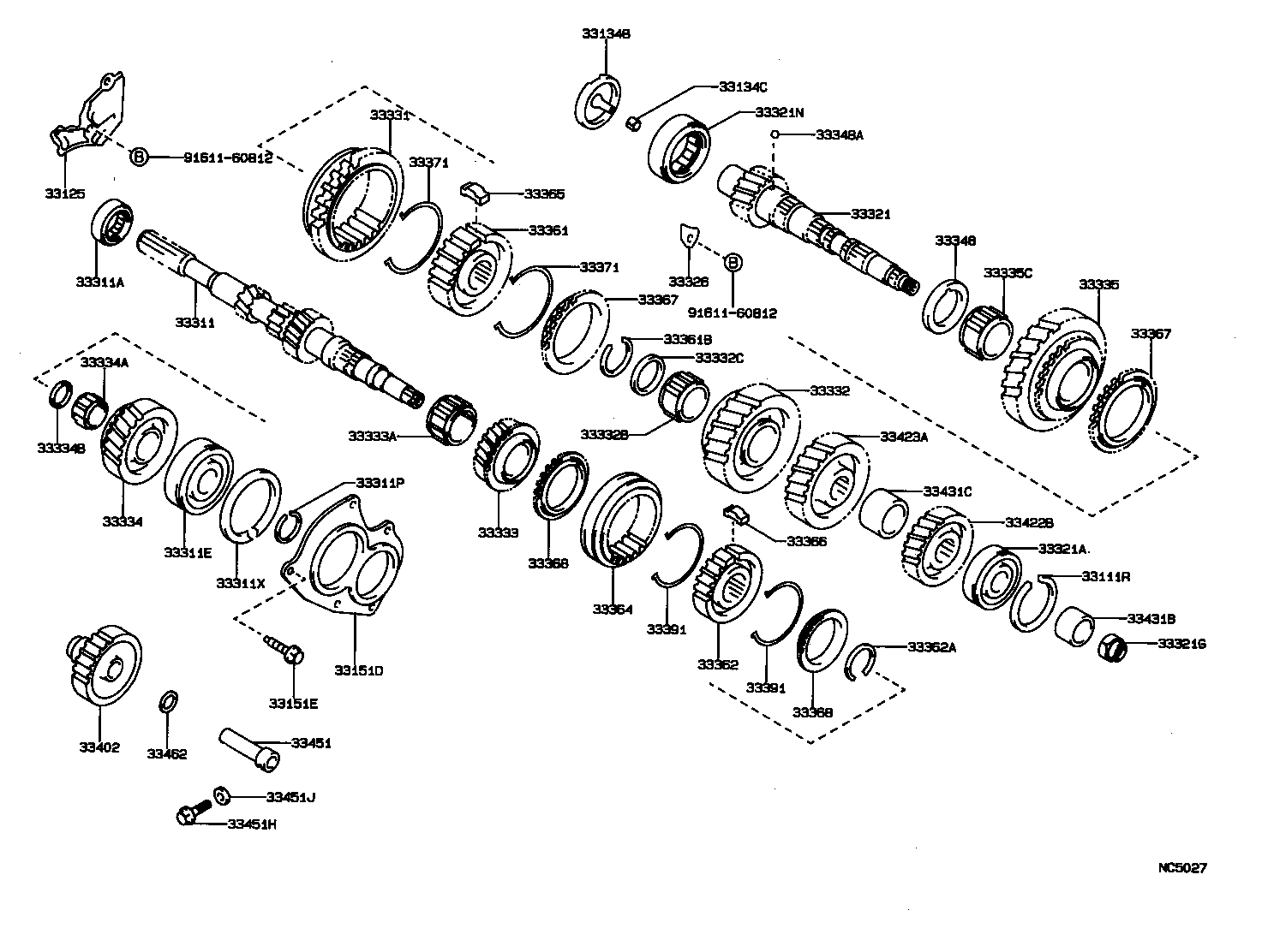 33036-12060 GEAR, 5TH product image
