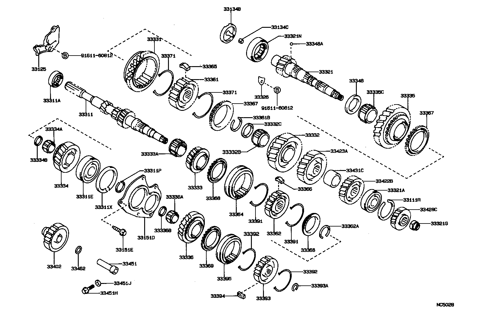33036-12060 GEAR, 5TH product image