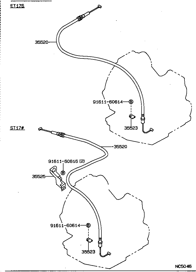 35520-20340 CABLE ASSY, THROTTLE product image