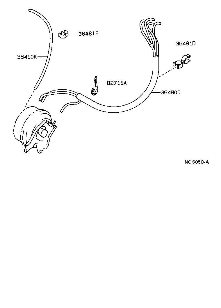 36480-12020 TUBE ASSY, TRANSFER VACUUM product image