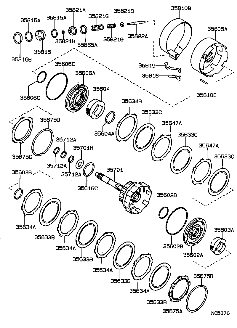 90374-27003 BEARING, THRUST NEEDLE ROLLER (FOR INPUT SHAFT) product image