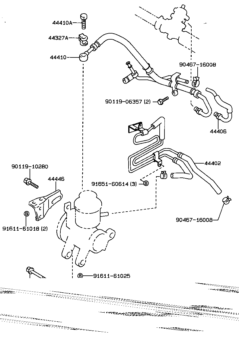 44446-12040 STRUT, ADJUSTING product image