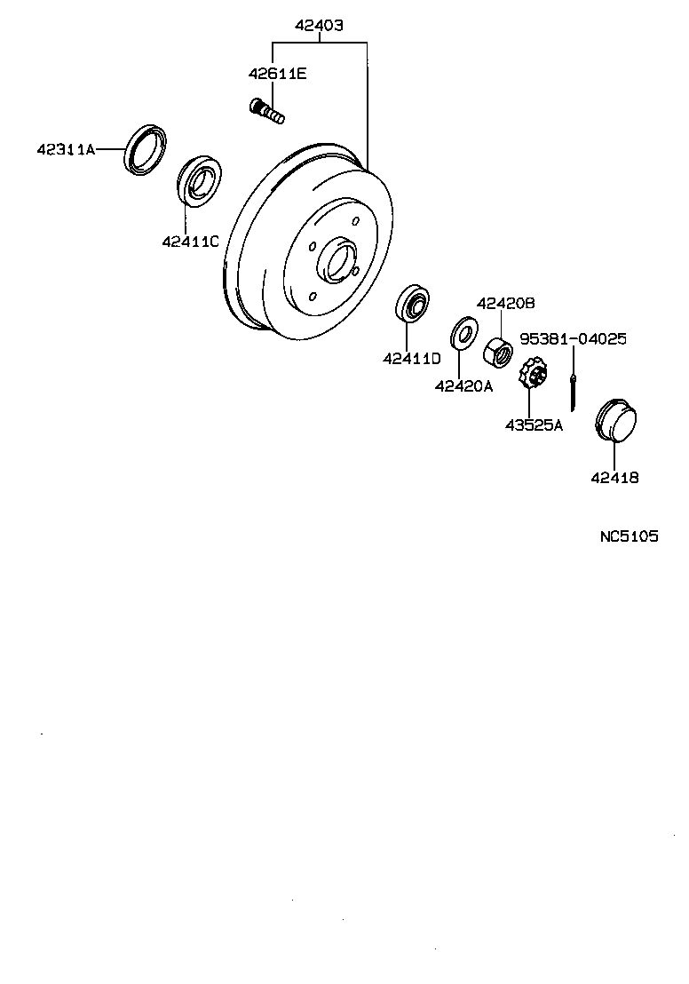 42340-32012 SHAFT ASSY, REAR DRIVE product image