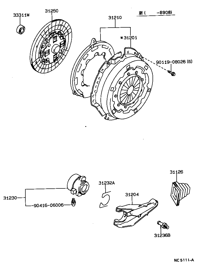 31250-22240 DISC ASSY, CLUTCH product image
