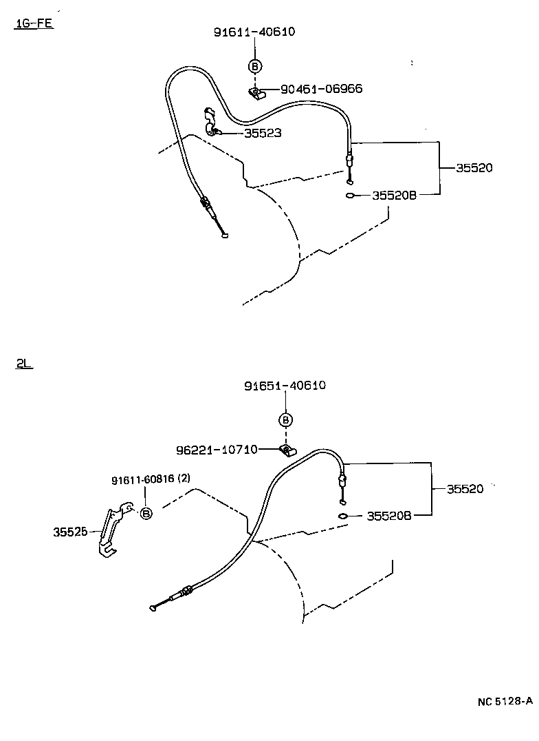 35520-22200 CABLE ASSY, THROTTLE product image