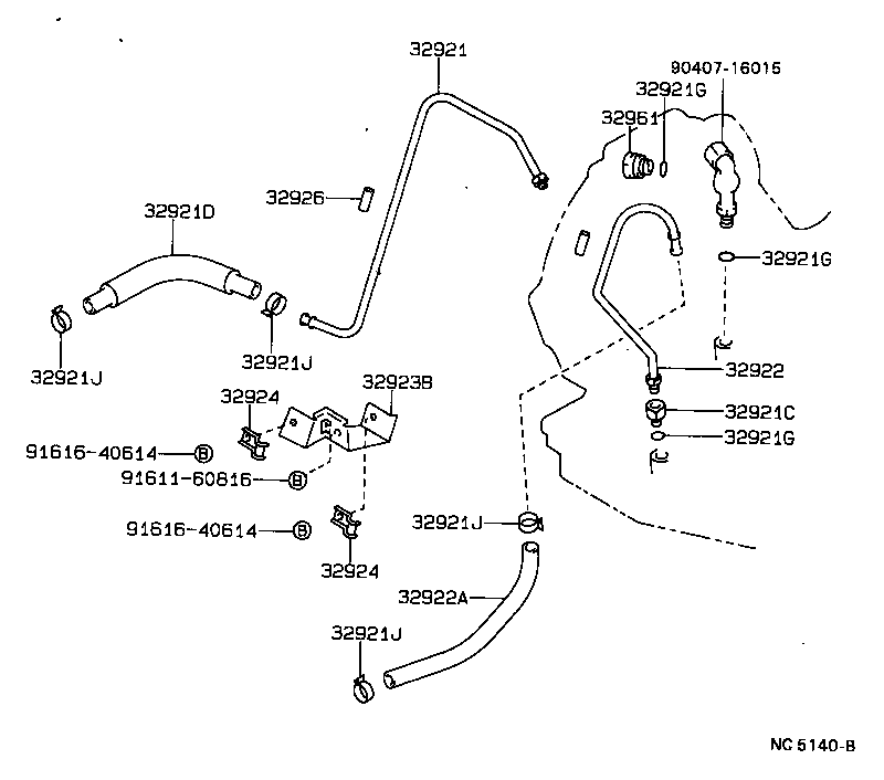32941-20190 HOSE(FOR OIL COOLER INLET) product image