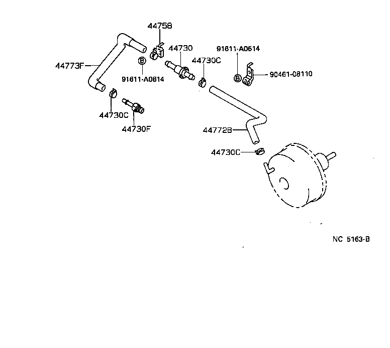 Toyota 44610-04030 BOOSTER ASSY, BRAKE