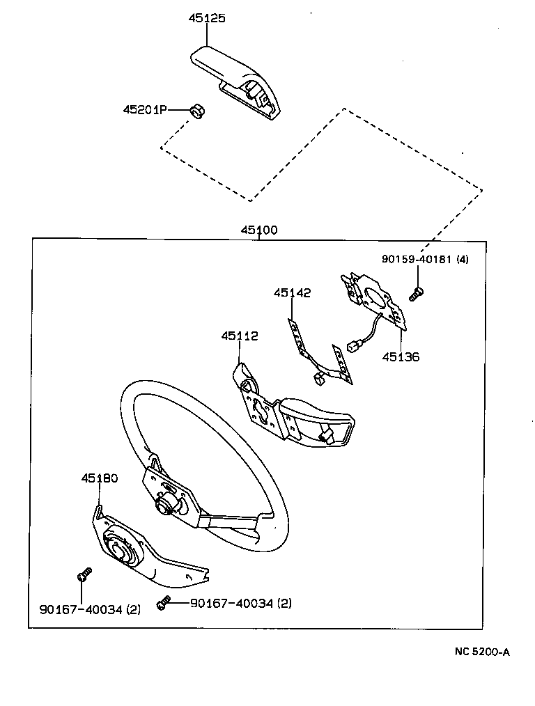 45105-04010 PLATE SUB-ASSY, HORN BUTTON CONTACT, NO.1 product image
