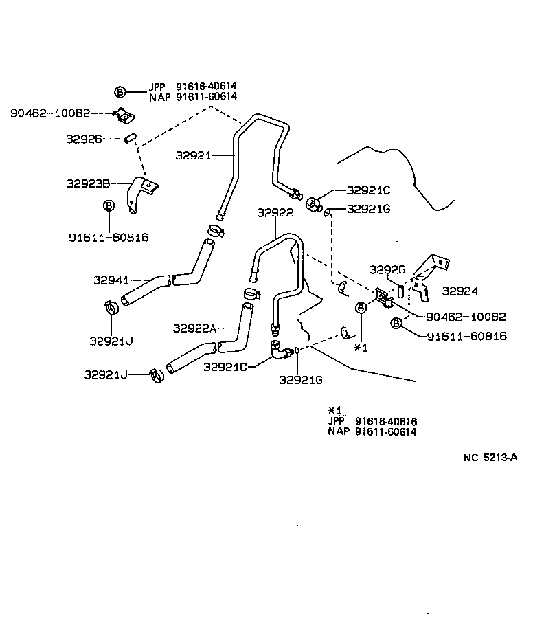 Toyota 32926-03010 CUSHION, OIL COOLER TUBE(ATM)