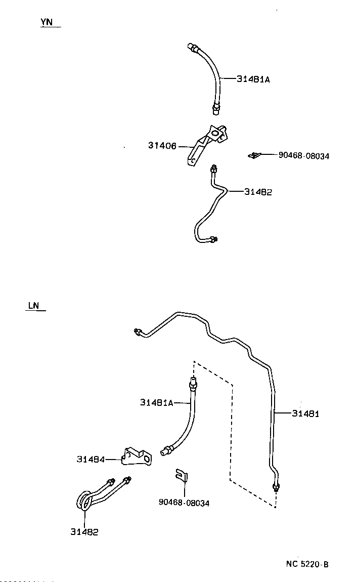 31482-35290 TUBE, CLUTCH RELEASE CYLINDER TO FLEXIBLE HOSE product image