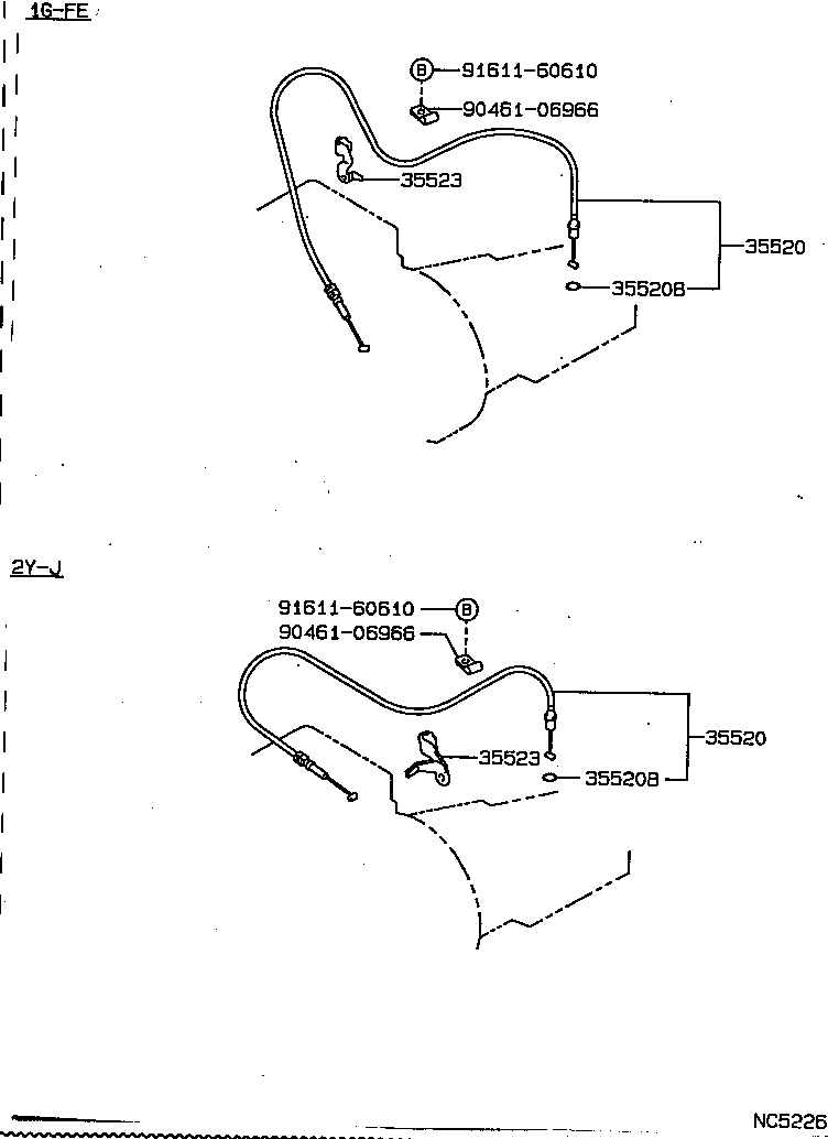 35520-22270 CABLE ASSY, THROTTLE product image