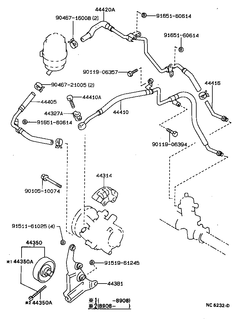 44410-12262 TUBE ASSY, PRESSURE FEED product image
