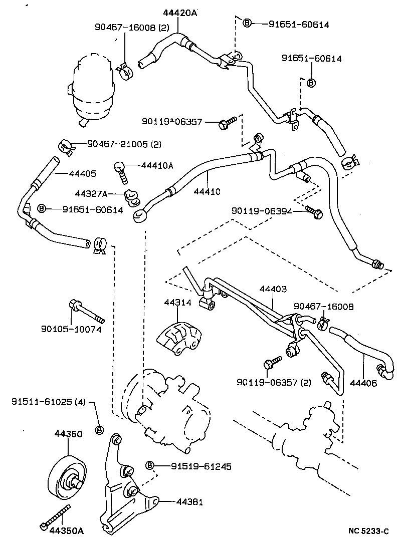44350-12051 PULLEY ASSY, POWER STEERING IDLE product image