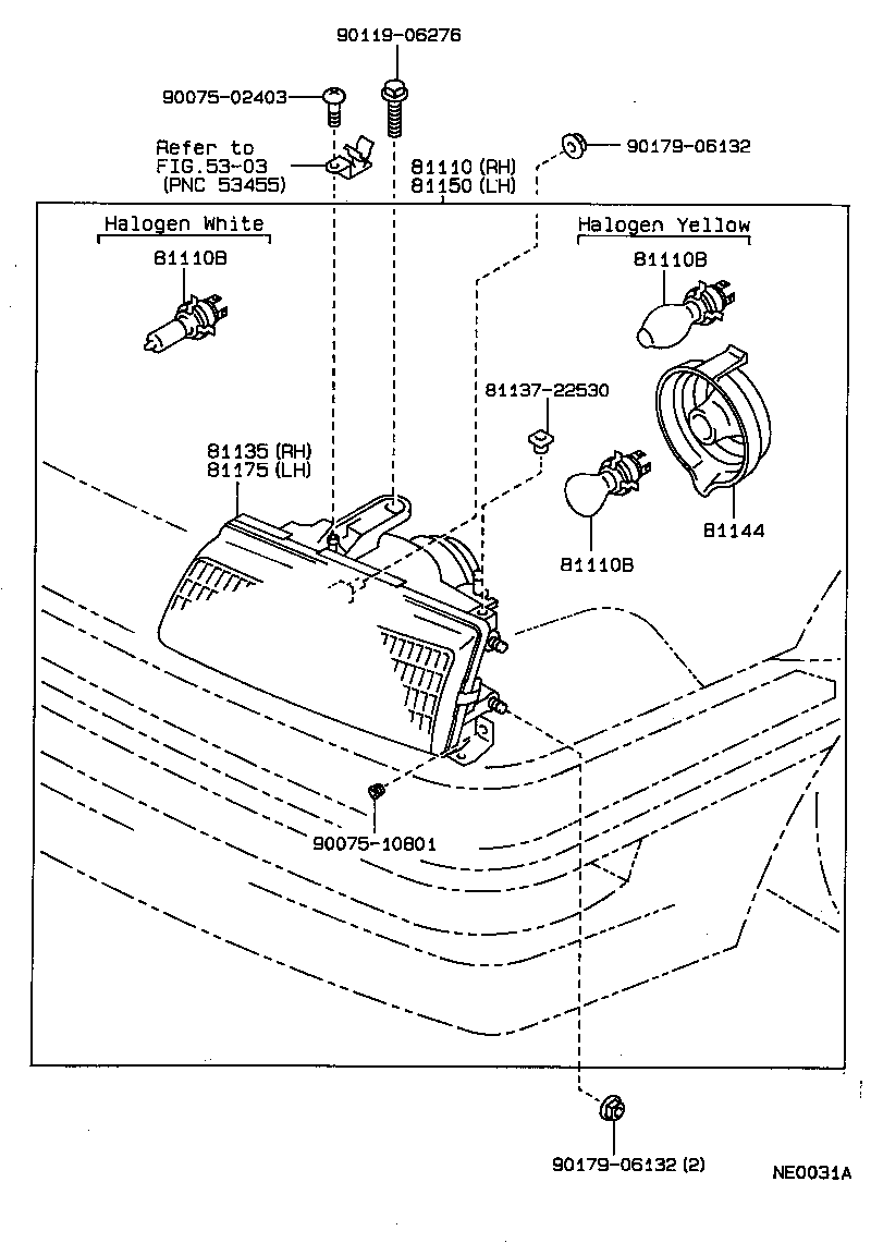 81150-17010 HEADLAMP ASSY, LH product image