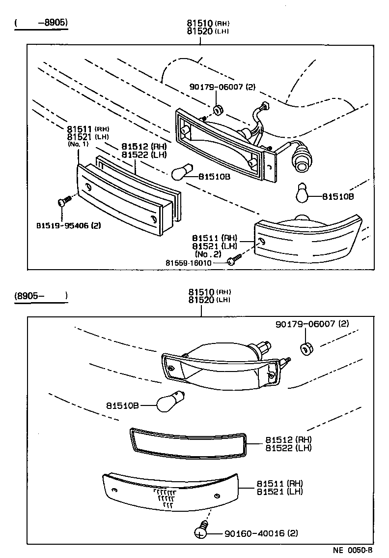 81510-80067 LAMP ASSY, FRONT TURN SIGNAL, RH product image