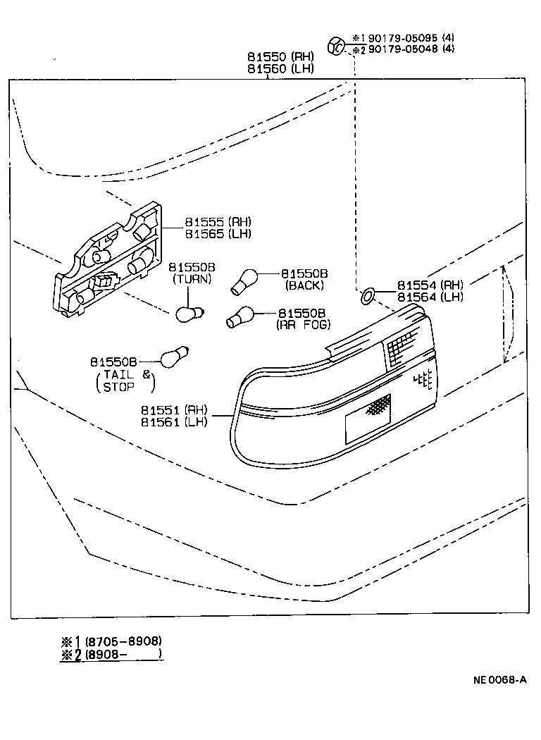 81561-1A331 LENS, REAR COMBINATION LAMP, LH product image