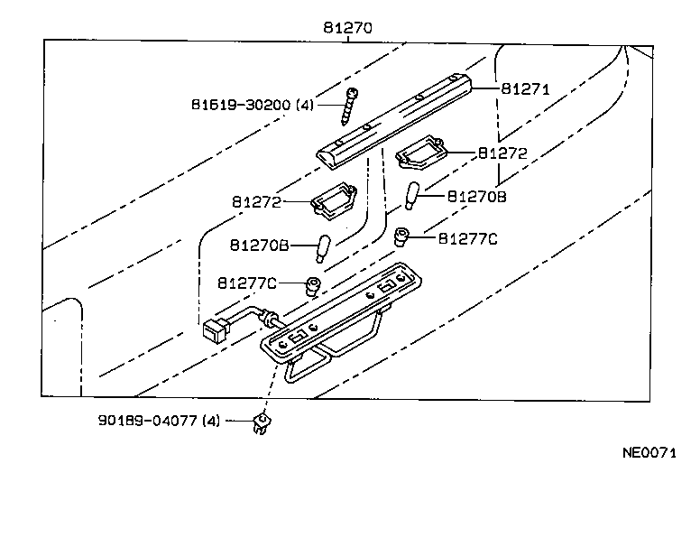 81271-12290-15 LENS, LICENSE PLATE LAMP product image