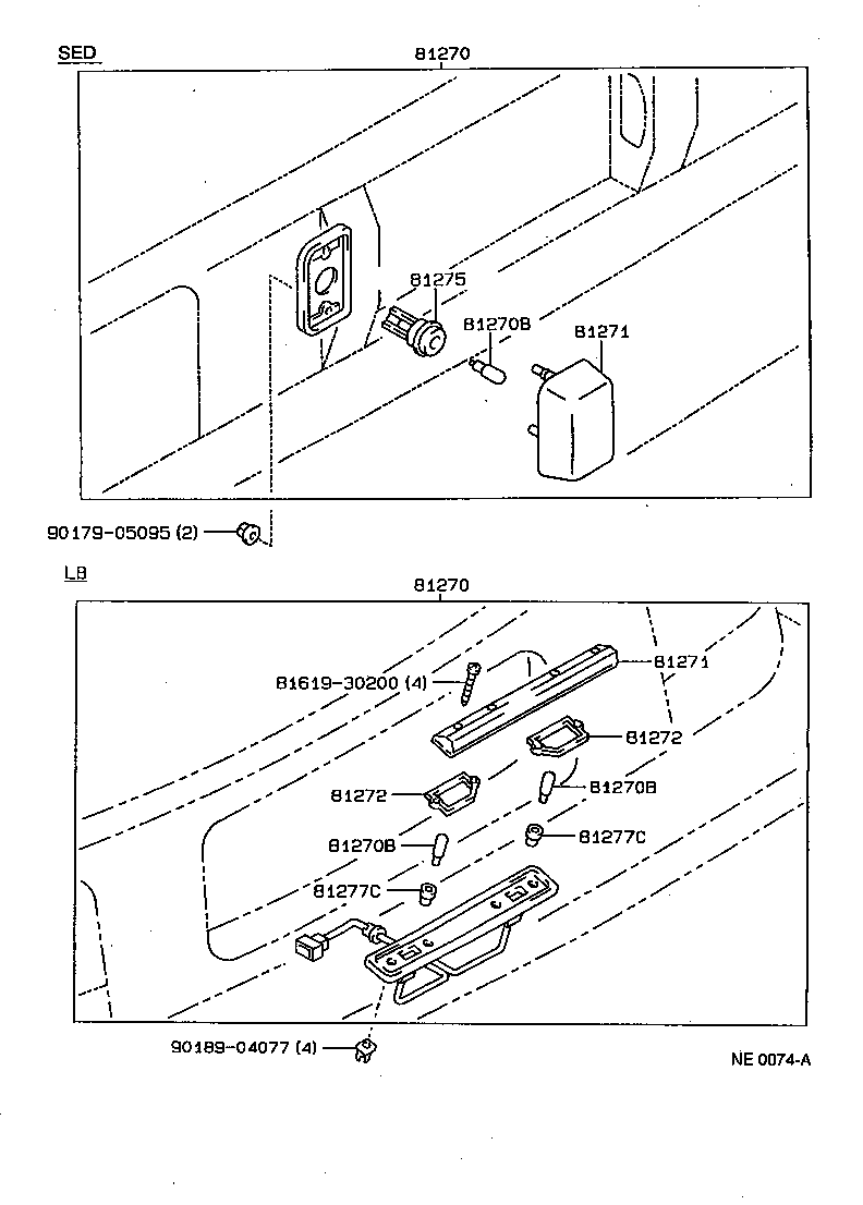 81272-12350 GASKET, LICENSE PLATE LAMP LENS product image