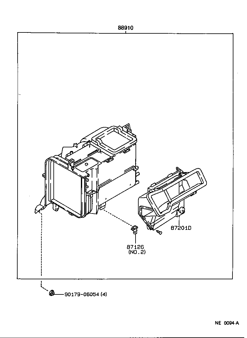 87150-12440 RADIATOR ASSY, HEATER product image